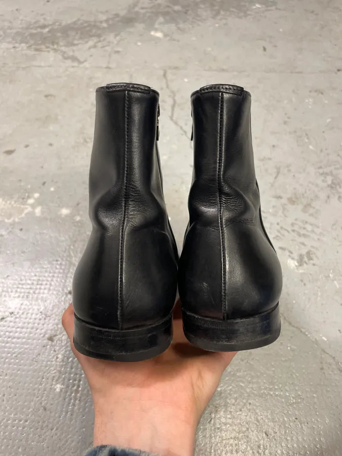 Prada Black Leather Ankle Boots (42.5eu/us9) 7