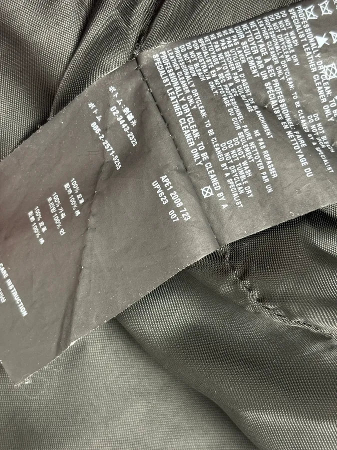 AW2008 Prada Buttoned Black Leather Jacket zEkUDOR 10