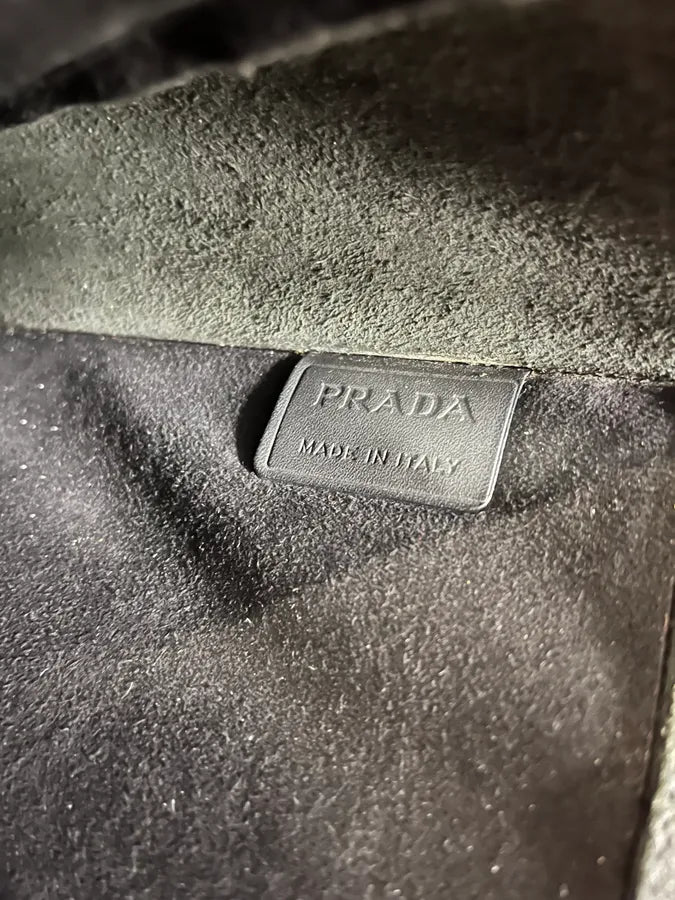 Prada Black Leather Crossbody Shoulder Bag (OS) noiFwYa 10