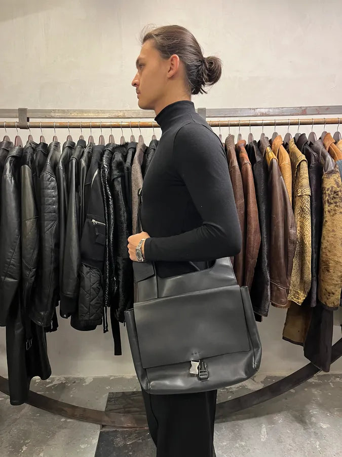 Prada Black Leather Crossbody Shoulder Bag (OS) noiFwYa 3