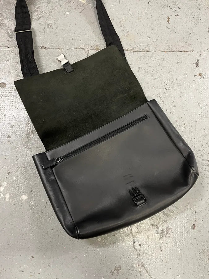 Prada Black Leather Crossbody Shoulder Bag (OS) noiFwYa 8