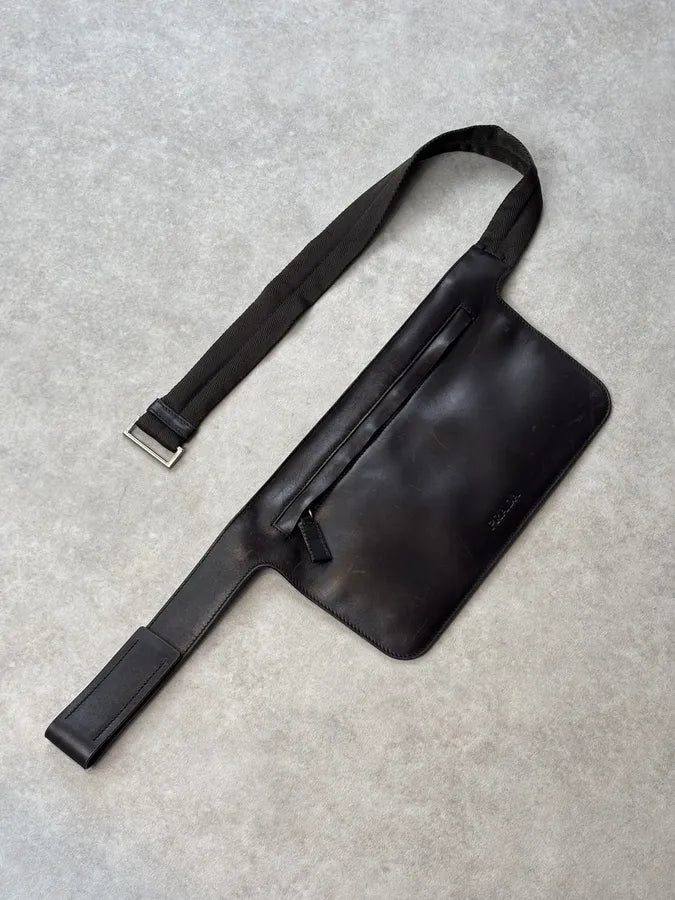 SS2000 Prada Dark Brown Leather Shoulder Bag erlPlFi 3