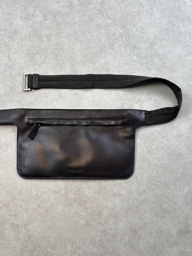 SS2000 Prada Dark Brown Leather Shoulder Bag erlPlFi 4