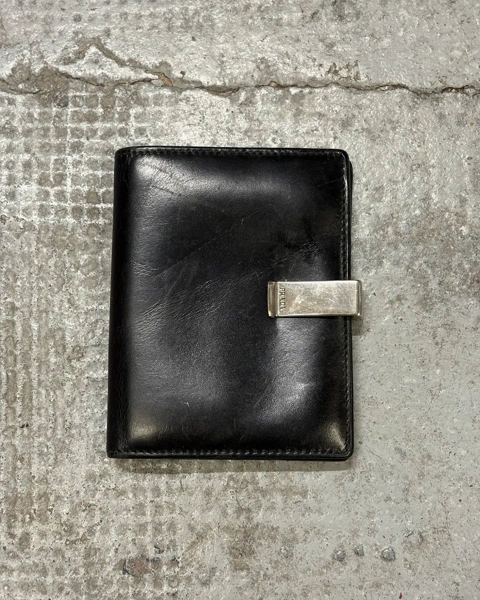 Prada Black Leather Wallet pJQCozL 0