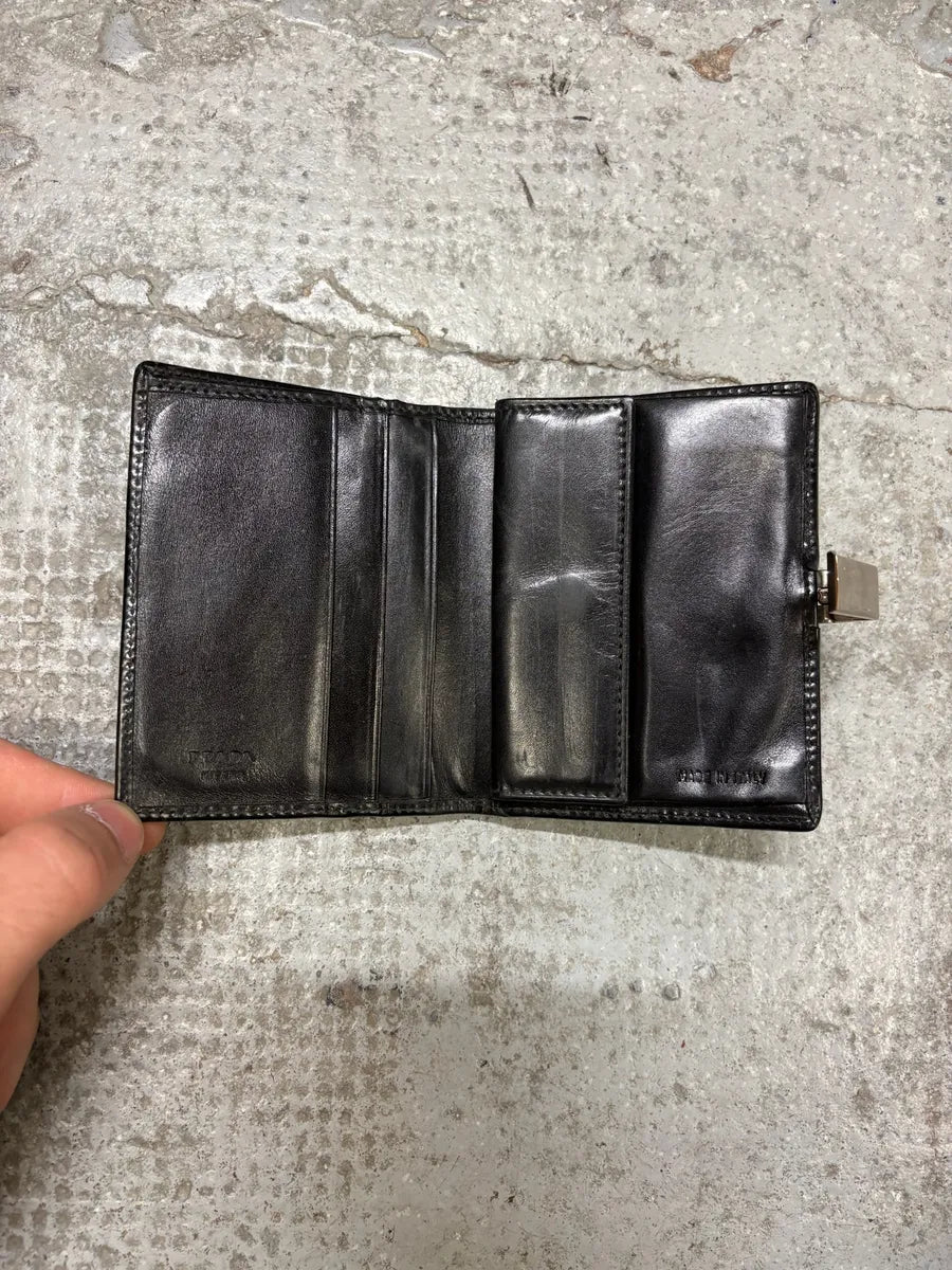 Prada Black Leather Wallet pJQCozL 1