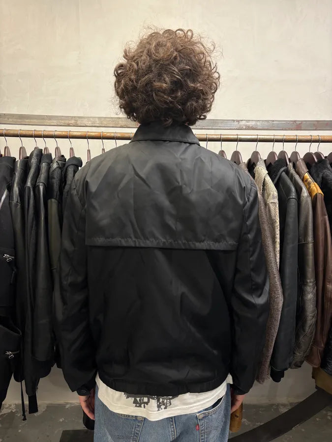 Prada Black Light Zip-up Coach Nylon Jacket (M) vzCwcMy 2