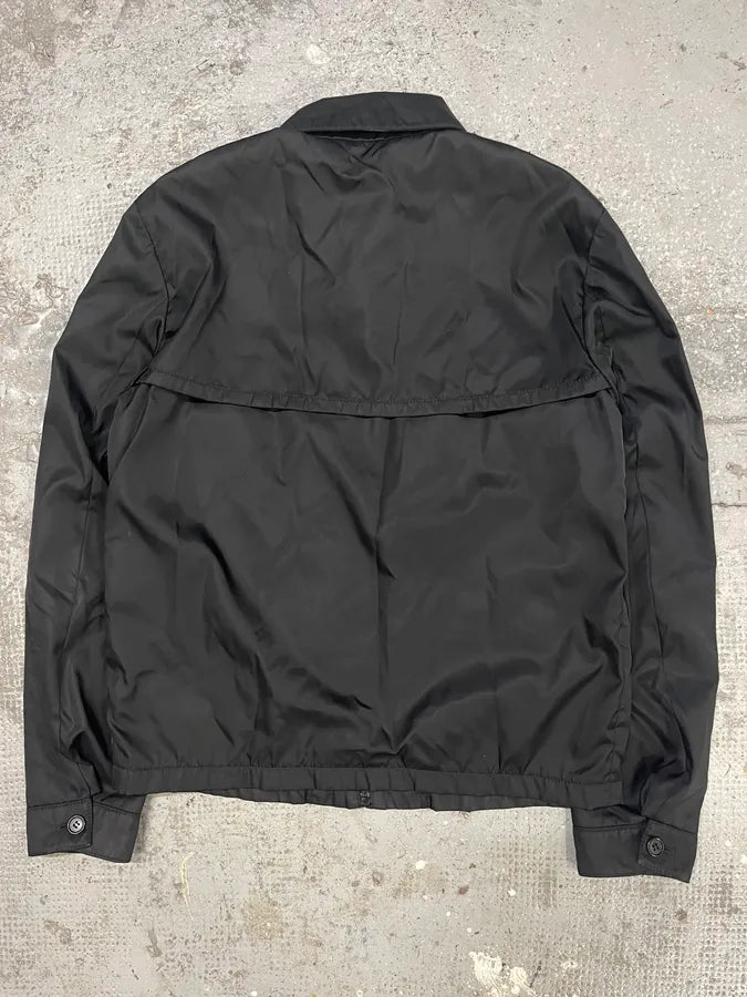 Prada Black Light Zip-up Coach Nylon Jacket (M) vzCwcMy 5