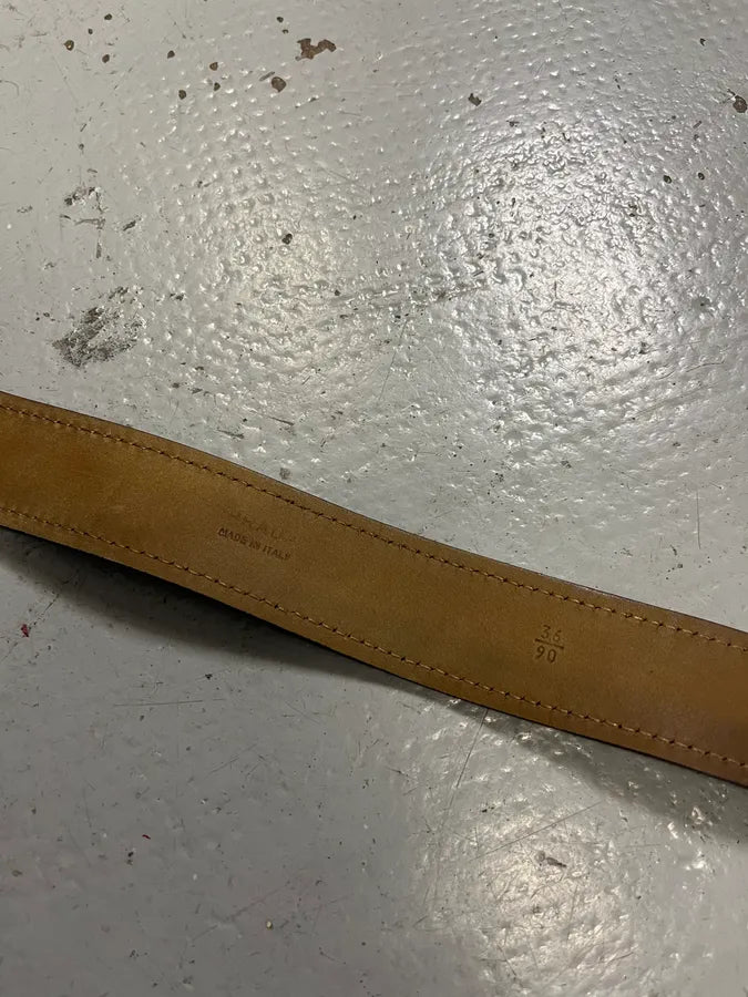 Prada Black Loop Suede Leather Belt TlOQYGH 7