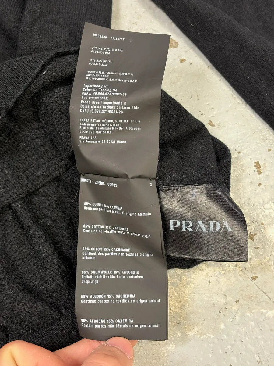 Prada Black Minimalist Cardigan Sweater hybjFJZ 4