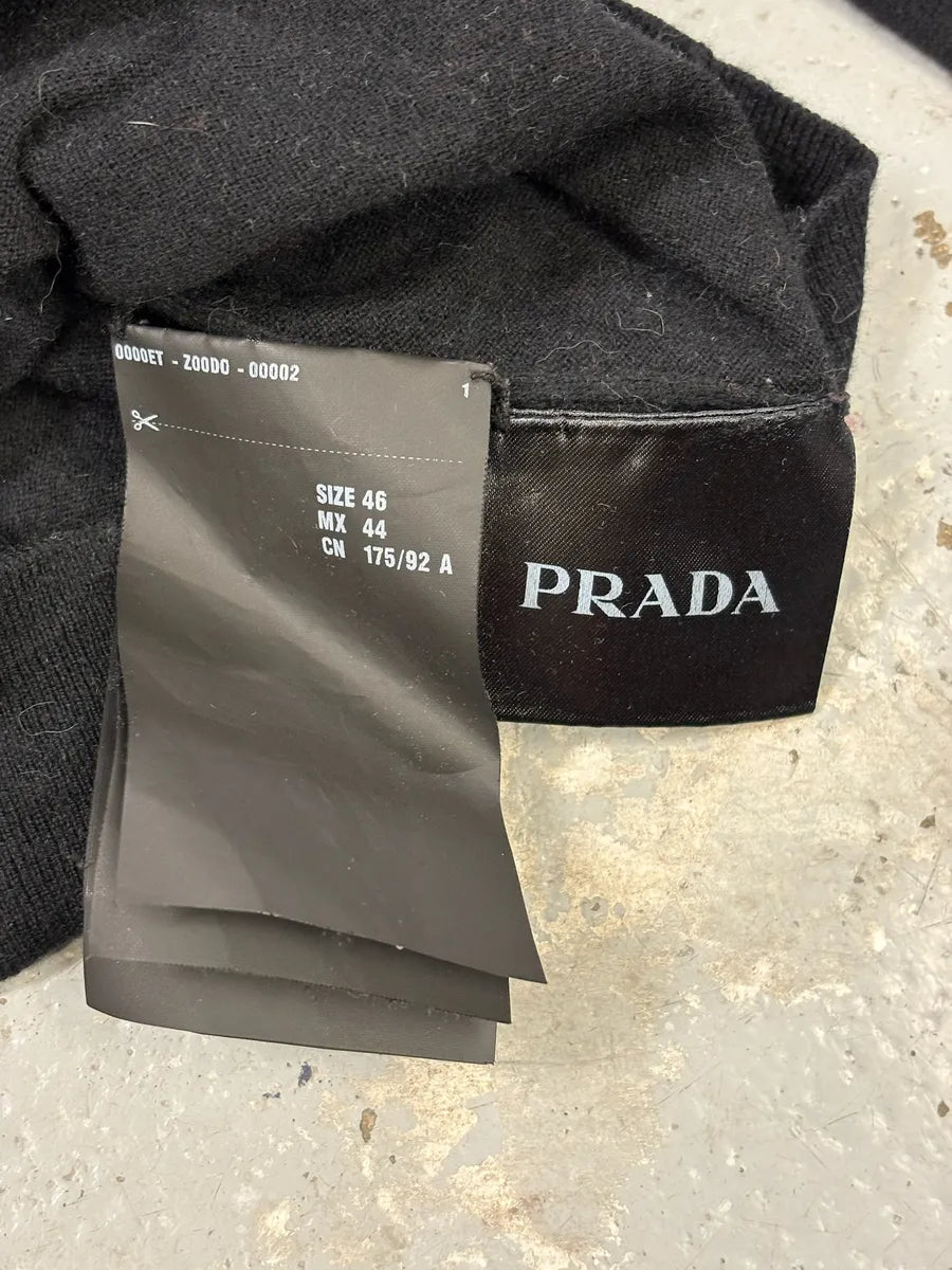 Prada Black Minimalist Cardigan Sweater hybjFJZ 5