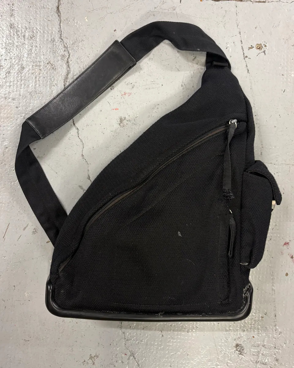AW1999 Prada Black Nylon Americans Cup Crossbody Bag FyNZrAe 0