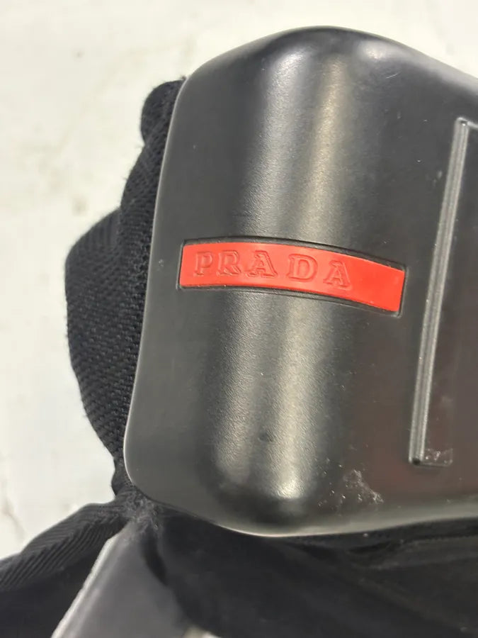AW1999 Prada Black Nylon Americans Cup Crossbody Bag FyNZrAe 8
