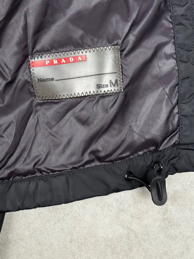 AW2009 Prada Black Nylon Light Hooded Windbreaker Jacket RDAmoLa 9