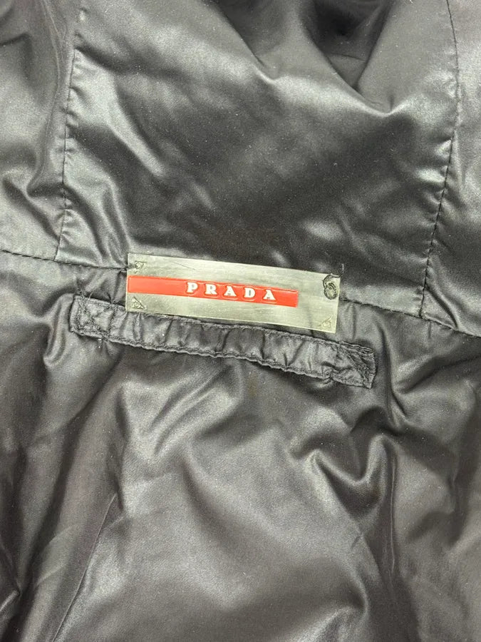 AW2009 Prada Black Nylon Light Hooded Windbreaker Jacket RDAmoLa 10
