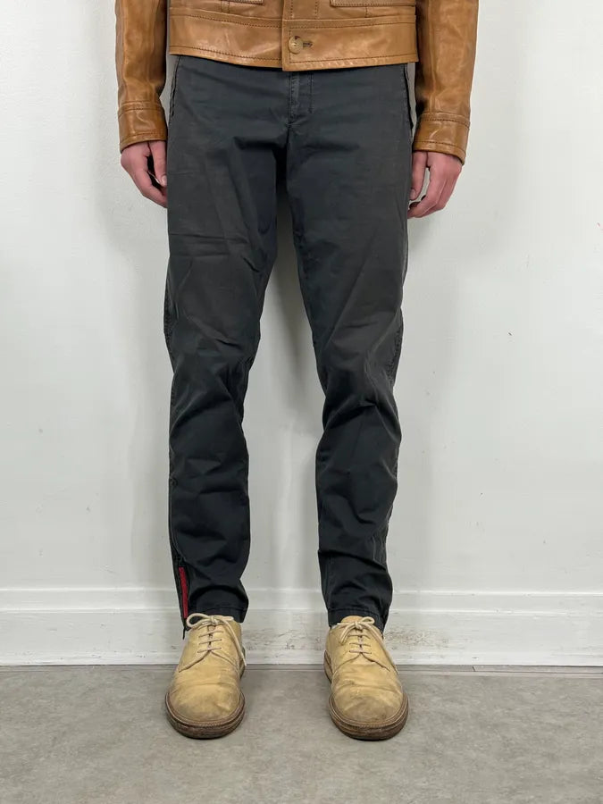 2000s Prada Black Nylon Cargo Pants with Zip-Off Leg Openings uyhRvoZ 1
