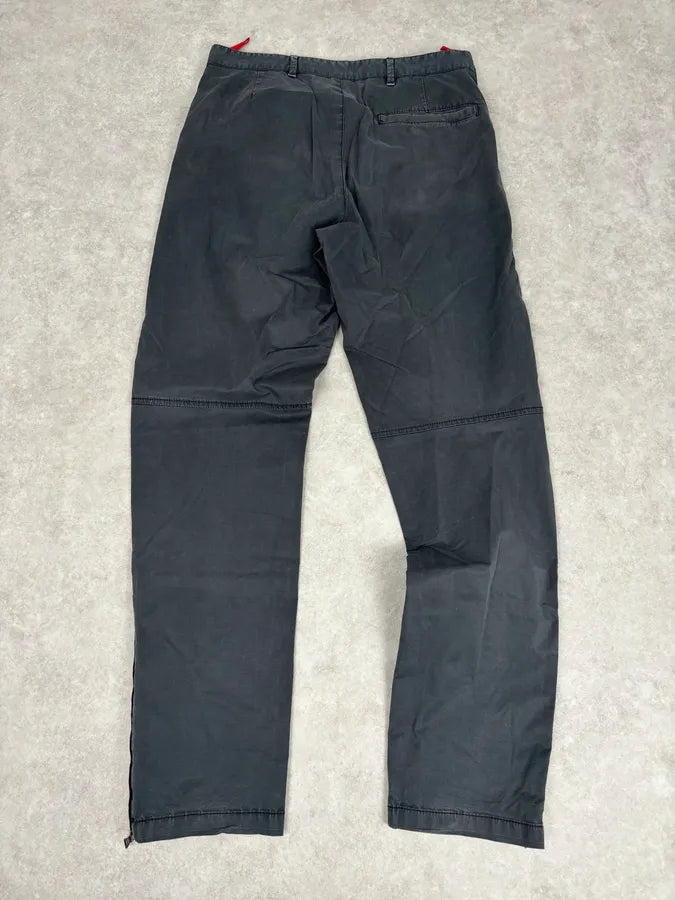 2000s Prada Black Nylon Cargo Pants with Zip-Off Leg Openings uyhRvoZ 5