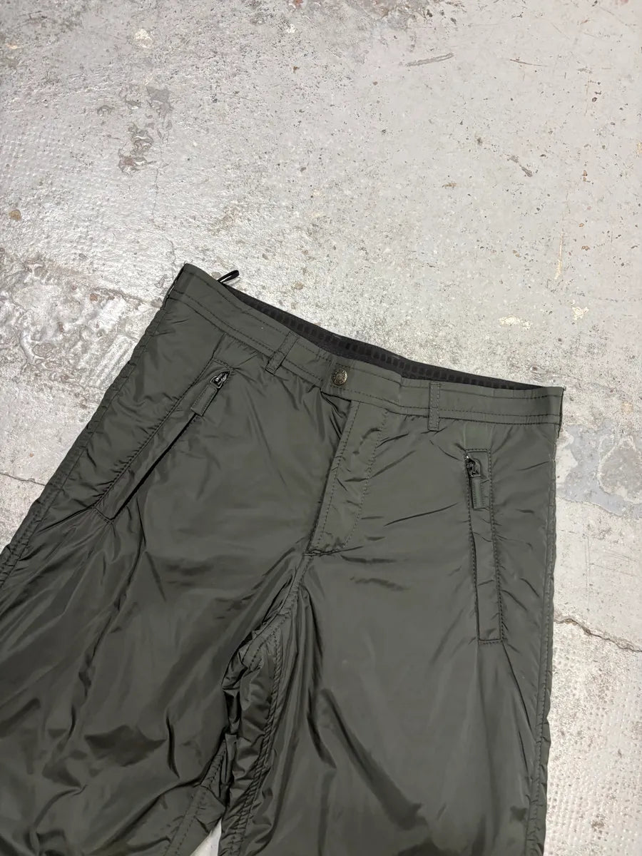 2000s Prada Olive Nylon Cargo Ski Pants KCEdXOv 4