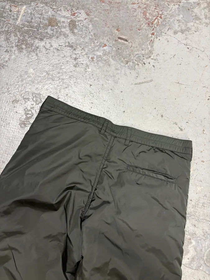 2000s Prada Olive Nylon Cargo Ski Pants KCEdXOv 7