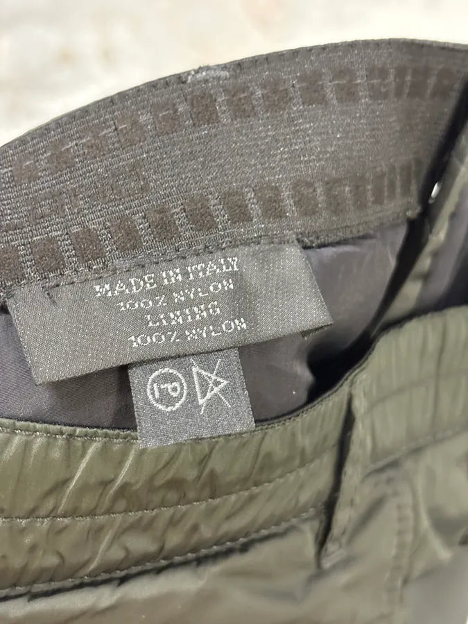 2000s Prada Olive Nylon Cargo Ski Pants KCEdXOv 9