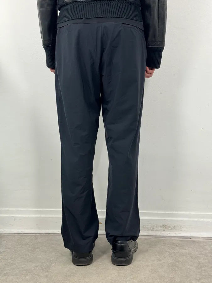 2000s Prada Navy Nylon Contrast Stripe Pants EupoEXv 3