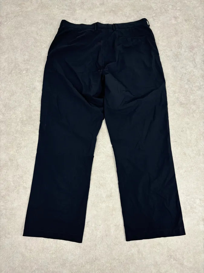2000s Prada Navy Nylon Contrast Stripe Pants EupoEXv 5