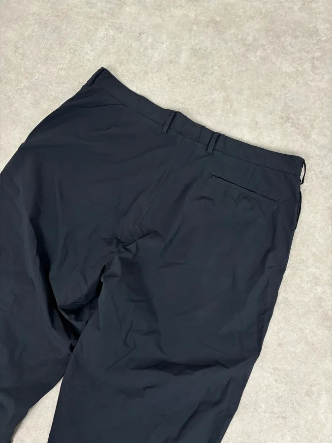 2000s Prada Navy Nylon Contrast Stripe Pants EupoEXv 6