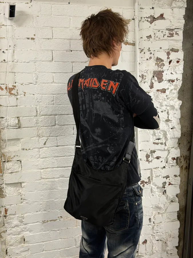 2000s Prada Black Nylon Crossbody Bag jzkMMgJ 1