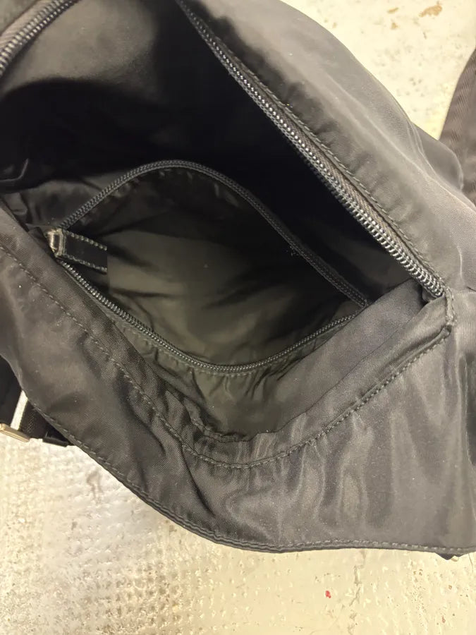 2000s Prada Black Nylon Crossbody Bag jzkMMgJ 8