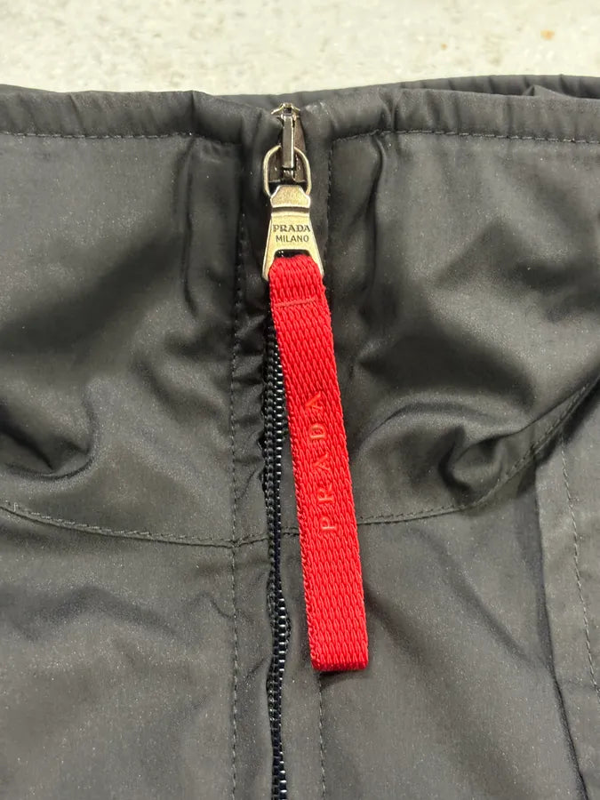 2000s Prada Black Classy Nylon Jacket vbCJEMe 8