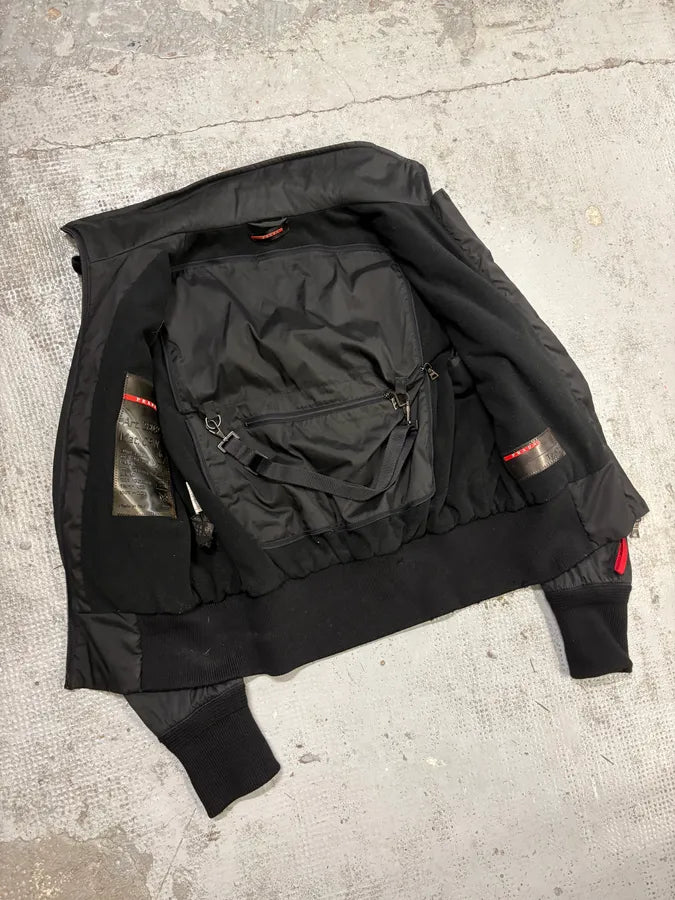 2000s Prada Black Classy Nylon Jacket vbCJEMe 6