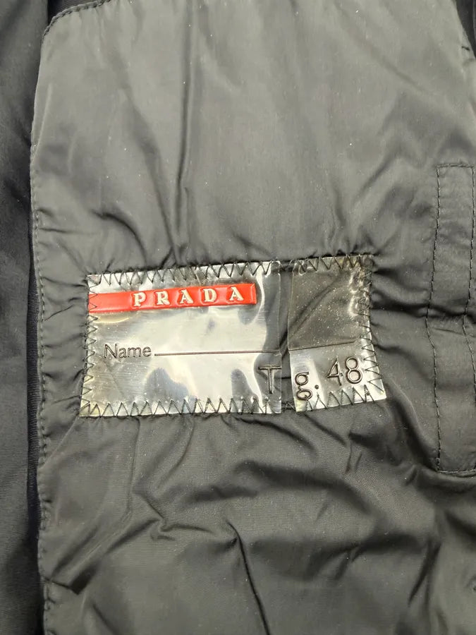 2000s Prada Black Nylon Windbreaker Jacket wCuzOVC 9
