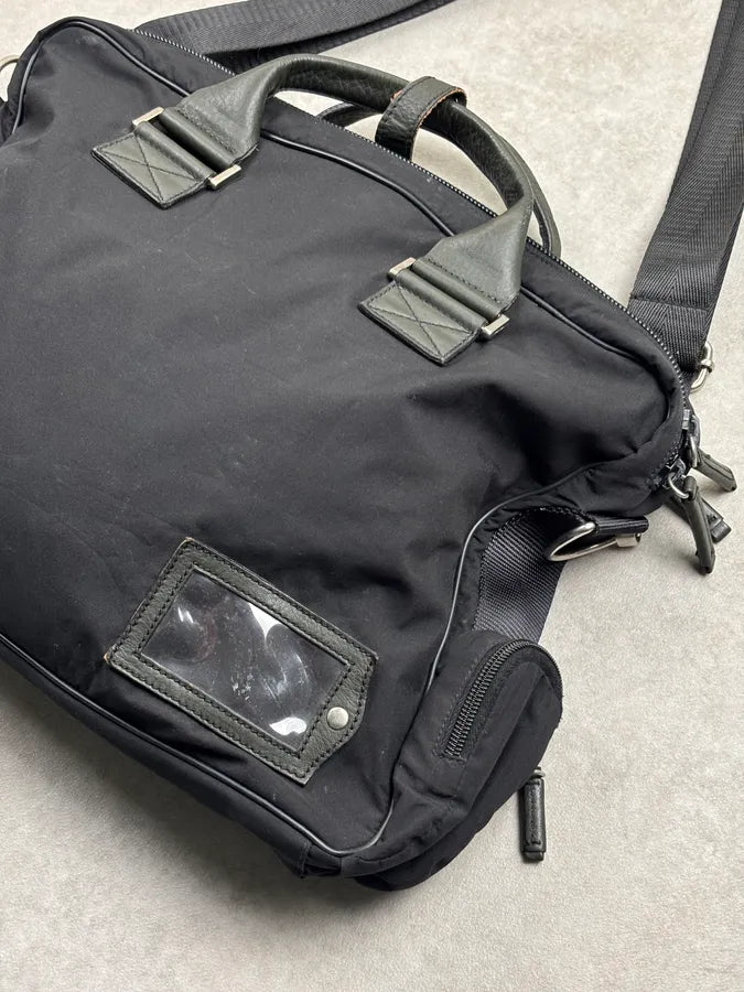 2000s Prada Black Nylon Laptop Handle Bag PdCPDcn 5