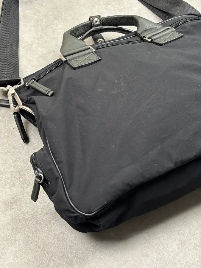 2000s Prada Black Nylon Laptop Handle Bag PdCPDcn 12