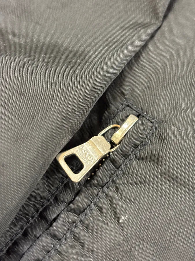 AW2009 Prada Black Nylon Windbreaker Light Jacket nkYYZuc 7