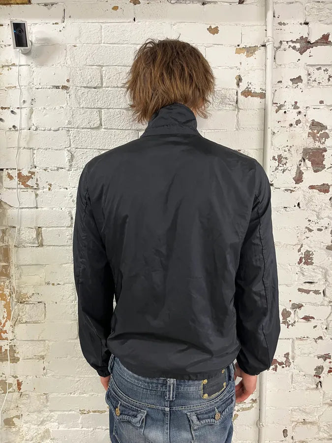 AW2009 Prada Black Nylon Windbreaker Light Jacket nkYYZuc 1