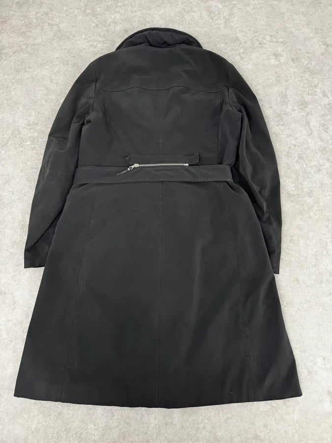 2000s Prada Black Nylon Multi-Pocket Classy Trench Coat RQSoTGq 3