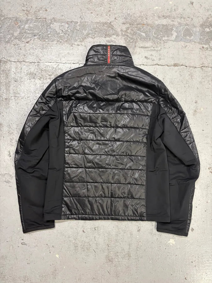 AW2009 Prada Black Nylon Quilted Puffer Jacket YBLfjtF 4