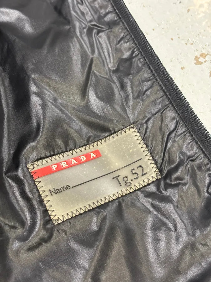 AW2009 Prada Black Nylon Quilted Puffer Jacket YBLfjtF 9