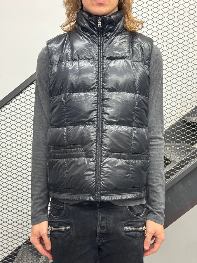 AW2010 Prada Black Nylon Linea Rossa Quilted Puffer Vest rzYXDlR 1