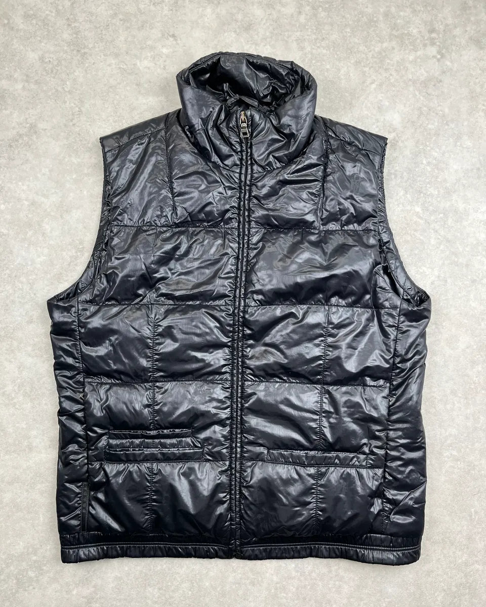 AW2010 Prada Black Nylon Linea Rossa Quilted Puffer Vest rzYXDlR 0
