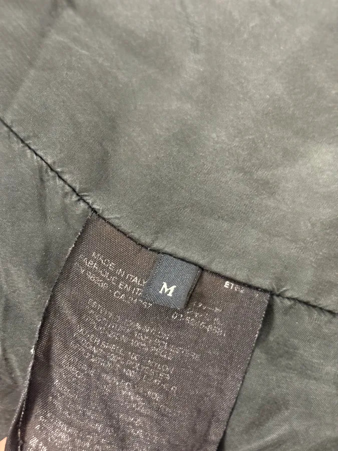 SS1999 Prada Black Nylon Zip Moto Jacket yVGJNfH 10