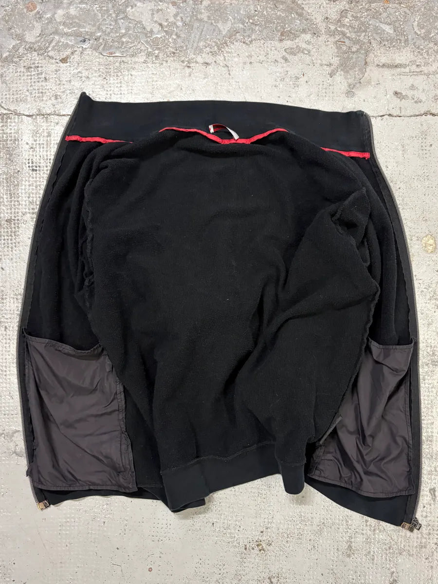 2000s Prada Black & Grey Nylon Zip-Up Sweater tmcnMrv 6