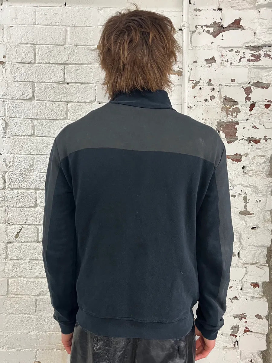2000s Prada Black & Grey Nylon Zip-Up Sweater tmcnMrv 2