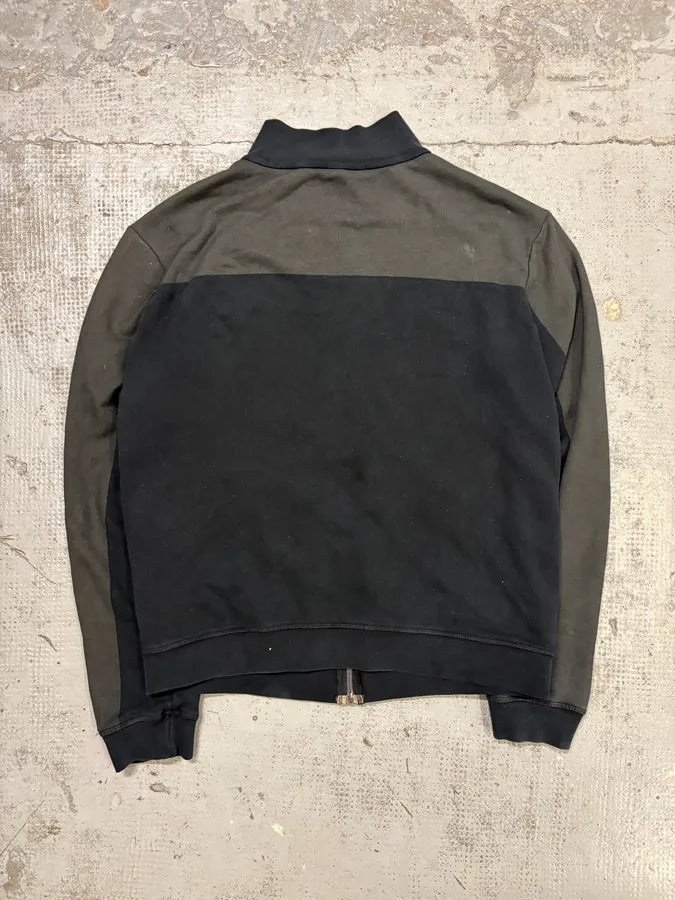 2000s Prada Black & Grey Nylon Zip-Up Sweater tmcnMrv 4