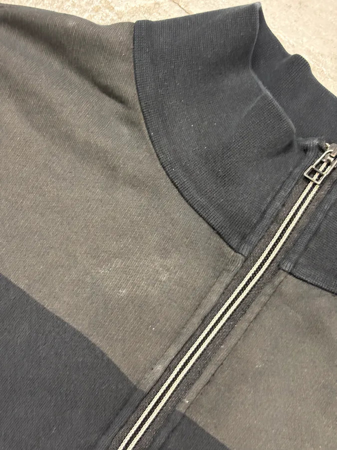 2000s Prada Black & Grey Nylon Zip-Up Sweater tmcnMrv 11
