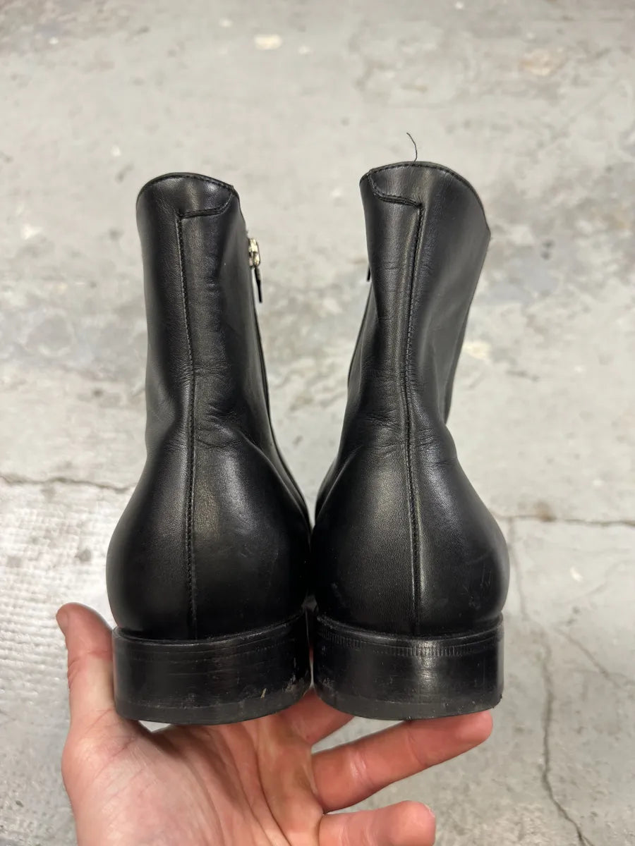 Prada Black Premium Precise Leather Boots (41eu/us8) VOrtoKm 6
