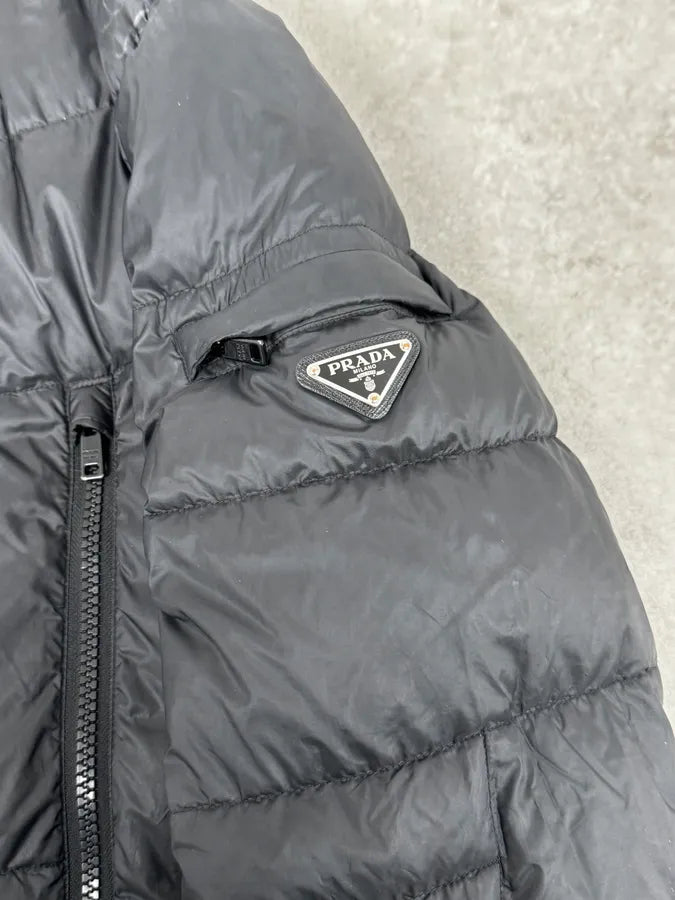 2010s Prada Dark Grey Puffer Jacket pdvGHrp 9