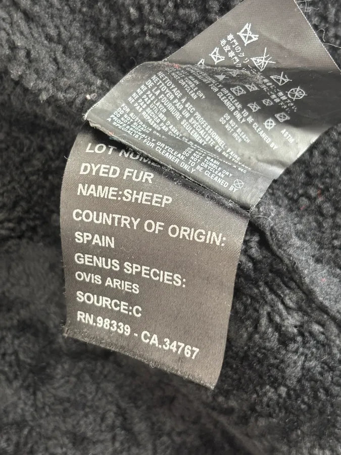 AW2006 Prada Black Sheep Fur Suede Jacket OuGZVvX 10