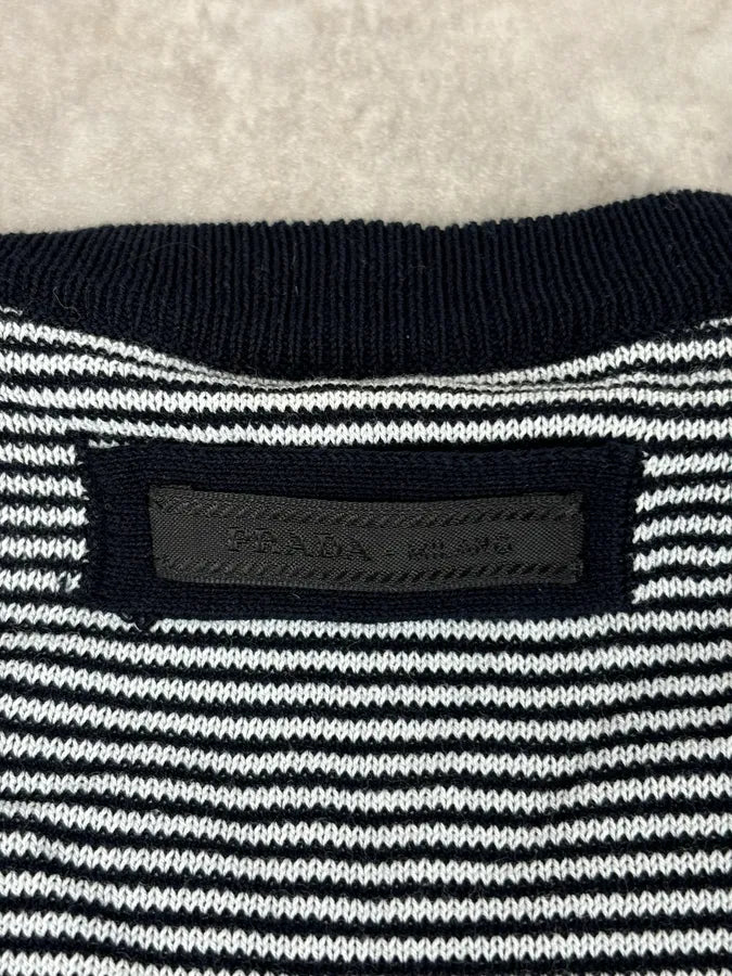 SS2012 Prada Black Stipes Sweater  AHRYizs 8