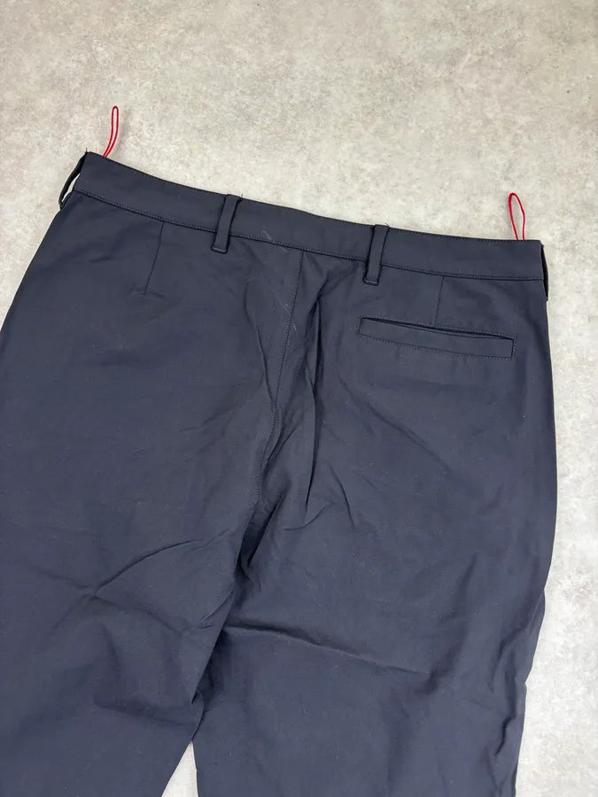 2000s Prada Black Straight Linea Rossa Pants NrbBLIO 7